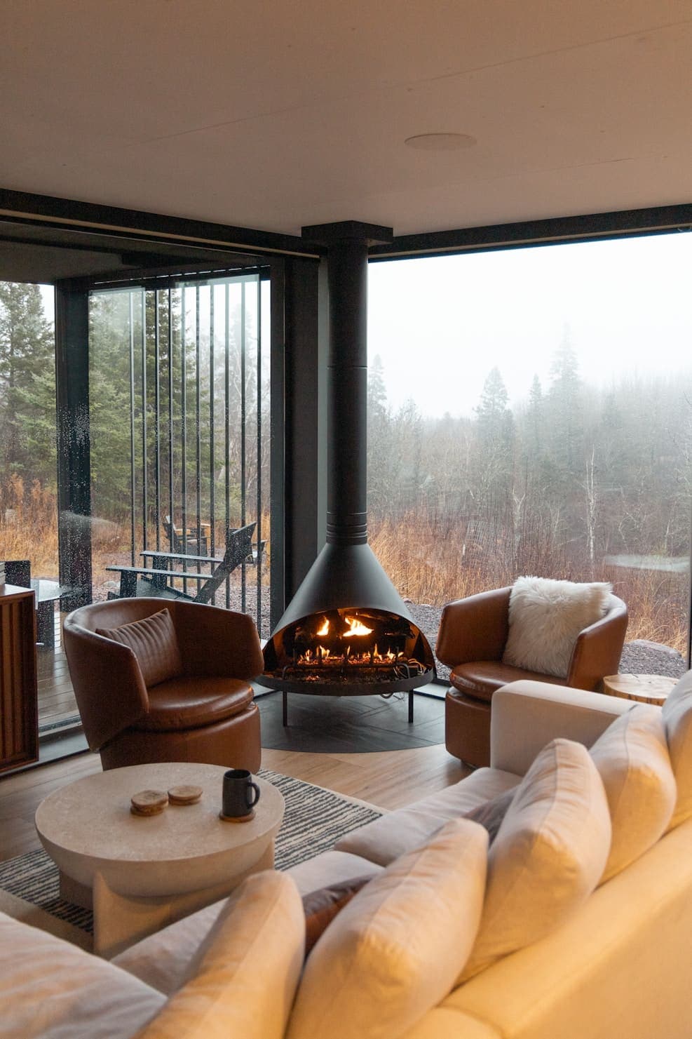 Woodburner installation detail