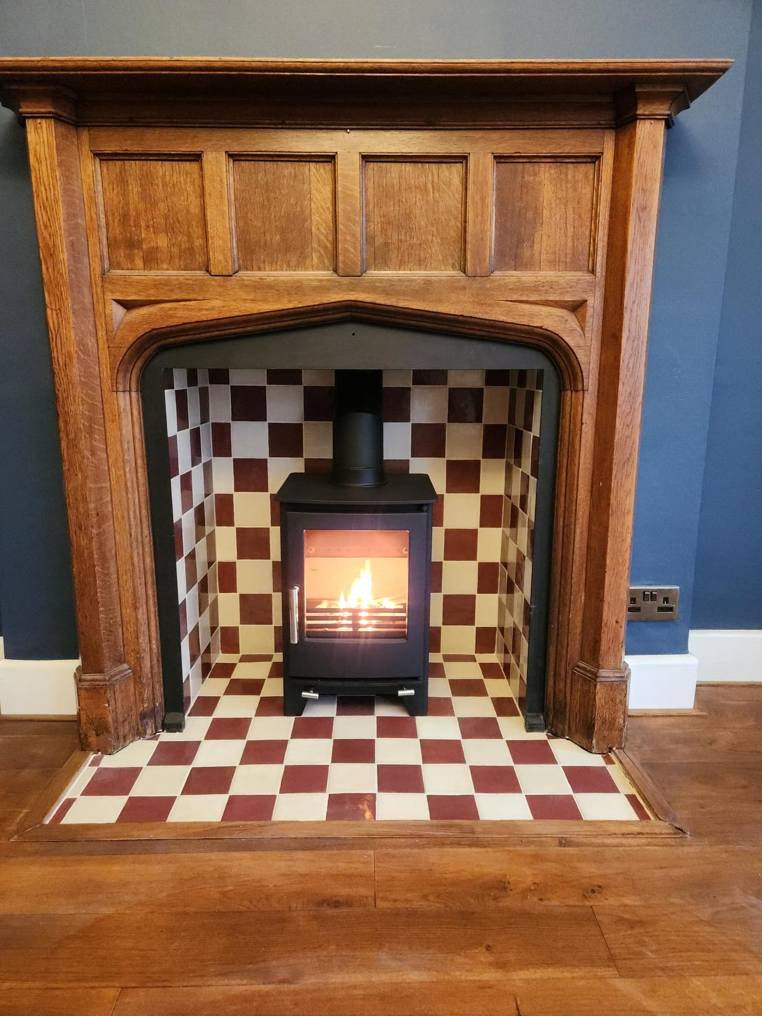 Recent stove installation
