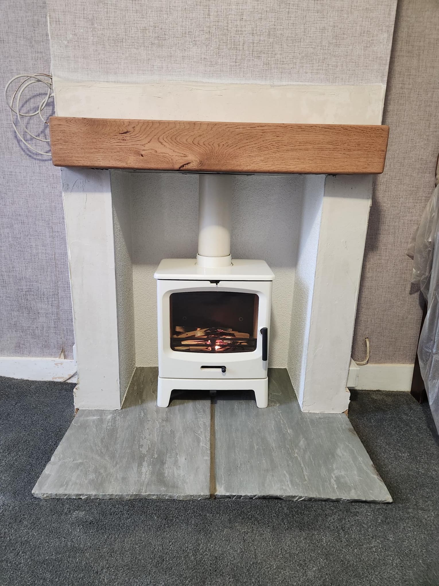 Recent stove installation