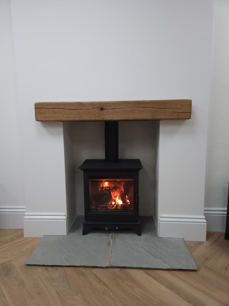 Complete stove installation